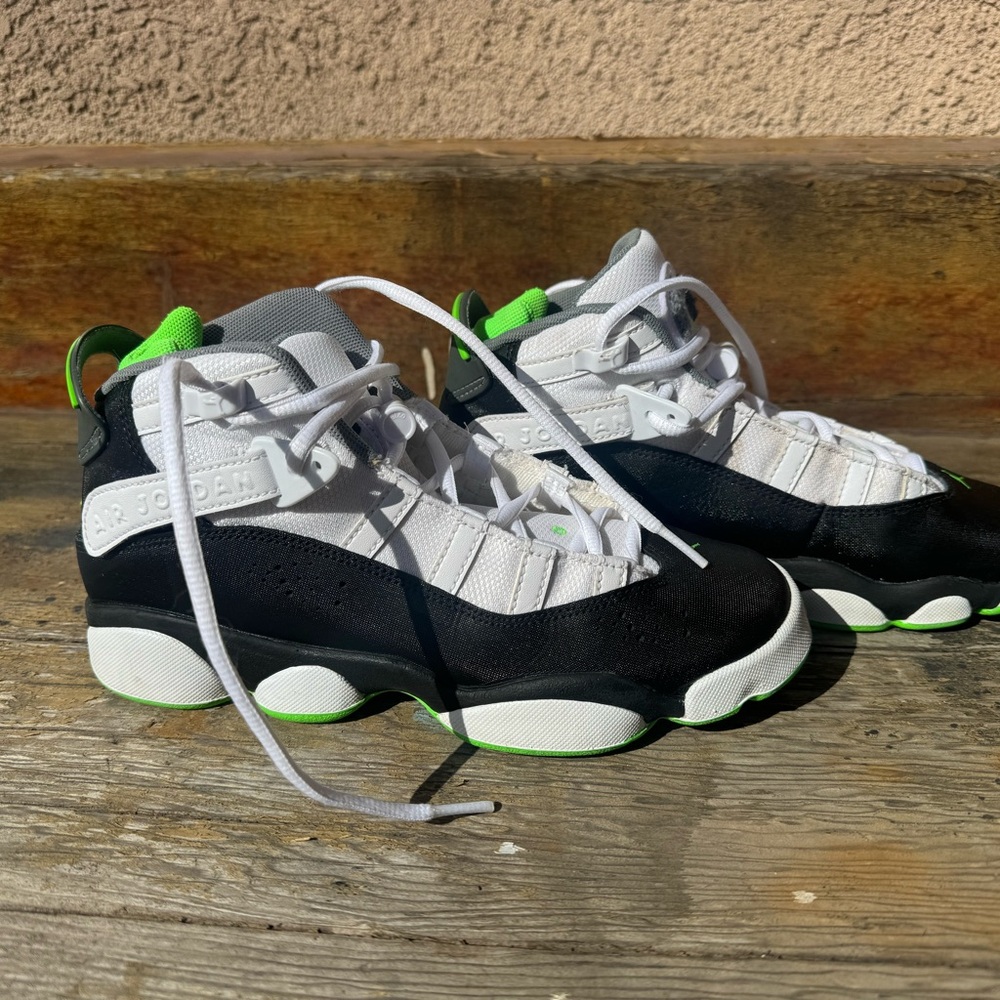 Nike Jordans 6 Ring Altitude Green 6y